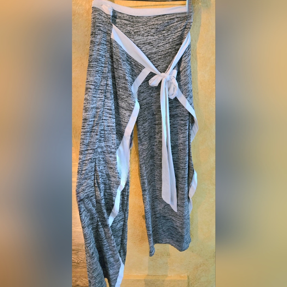 Gray & White Stylish, Flared Lounge Pants